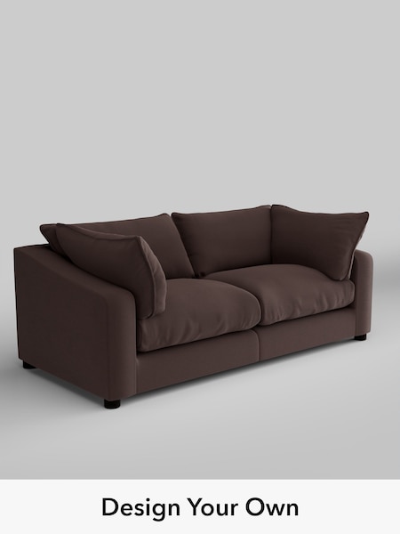 Fine Chenille Easy Clean/Chocolate Brown The Sumptuous Deep Relaxed Sit (W85996) | £1,625
