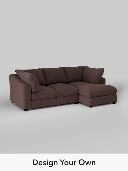 Fine Chenille Easy Clean/Chocolate Brown The Sumptuous Deep Relaxed Sit (W85996) | £2,150