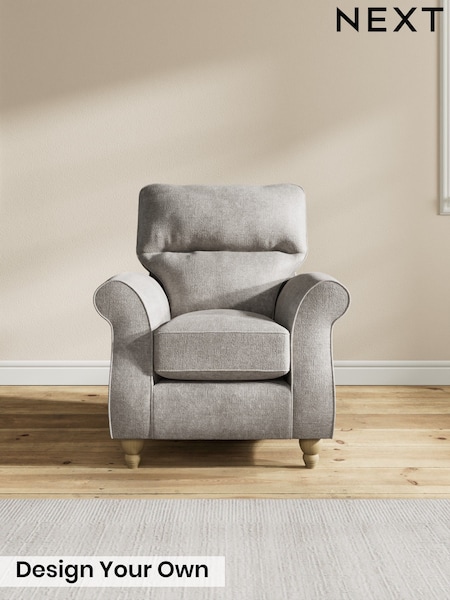 Plush Chenille/Light Grey Ashford Highback (W86022) | £850