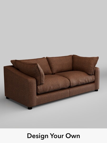 Monza Faux Leather Easy Clean/Chestnut Brown The Sumptuous Deep Relaxed Sit (W86028) | £1,625