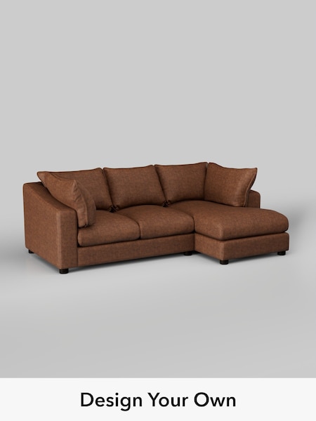 Monza Faux Leather Easy Clean/Chestnut Brown The Sumptuous Deep Relaxed Sit (W86028) | £2,150