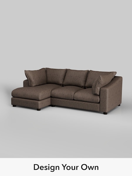 Monza Faux Leather Easy Clean/Peppercorn Brown The Sumptuous Deep Relaxed Sit (W86037) | £2,150