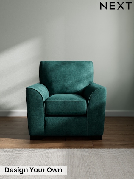 Plush Chenille/Dark Teal Green Stamford (W86047) | £675