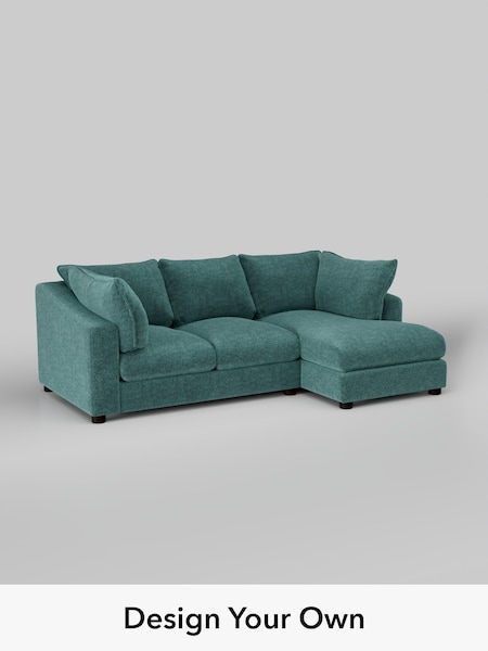 Plush Chenille/Dark Teal Green The Sumptuous Deep Relaxed Sit (W86051) | £2,150
