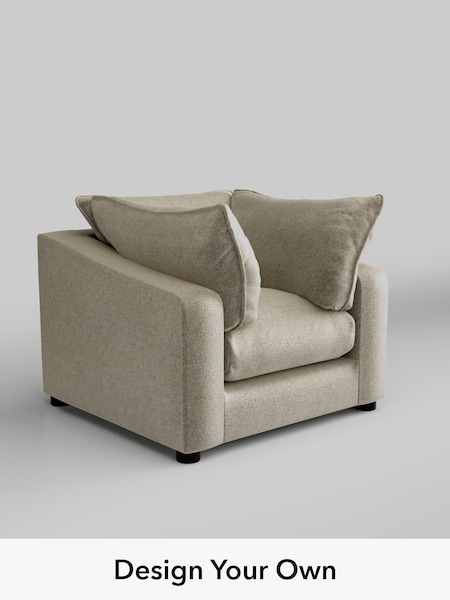 Plush Chenille/Light Natural The Sumptuous Deep Relaxed Sit (W86052) | £1,225