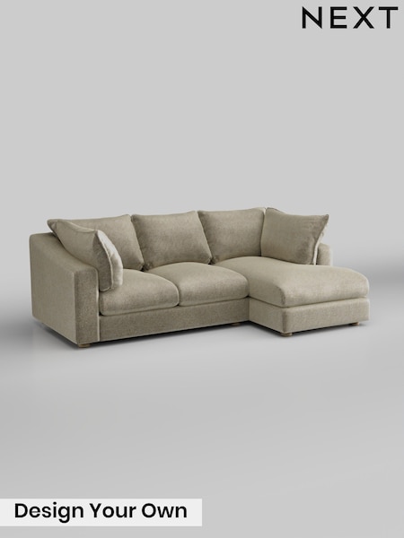 Plush Chenille/Light Natural The Sumptuous Deep Relaxed Sit (W86052) | £2,150