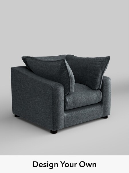 Plush Chenille/Slate Blue The Sumptuous Deep Relaxed Sit (W86083) | £1,225