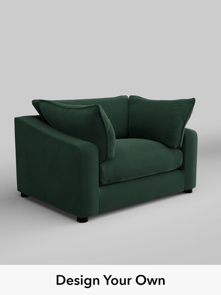 Plush Velvet Easy Clean/Bottle Green The Sumptuous Deep Relaxed Sit (W86091) | £1,325