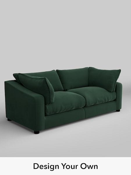 Plush Velvet Easy Clean/Bottle Green The Sumptuous Deep Relaxed Sit (W86091) | £1,625
