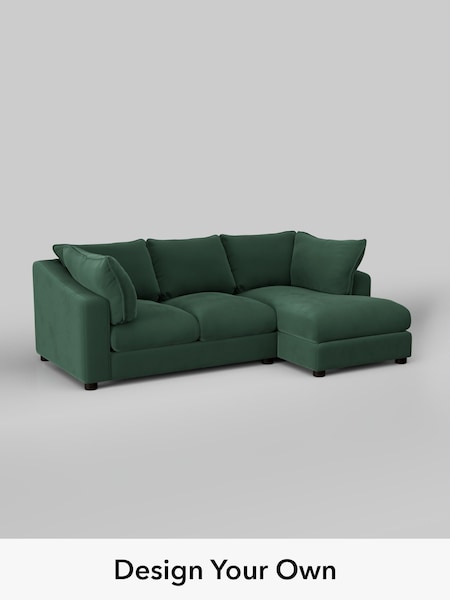 Plush Velvet Easy Clean/Bottle Green The Sumptuous Deep Relaxed Sit (W86091) | £2,150