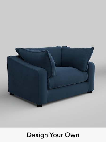 Plush Velvet Easy Clean/Airforce Blue The Sumptuous Deep Relaxed Sit (W86095) | £1,325