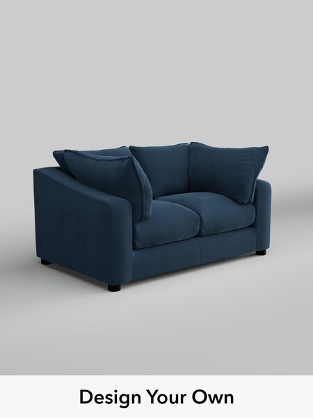 Plush Velvet Easy Clean/Airforce Blue The Sumptuous Deep Relaxed Sit (W86095) | £1,425