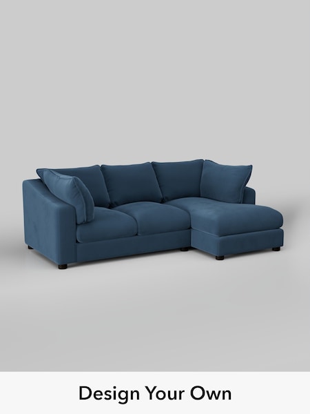 Plush Velvet Easy Clean/Airforce Blue The Sumptuous Deep Relaxed Sit (W86095) | £2,150