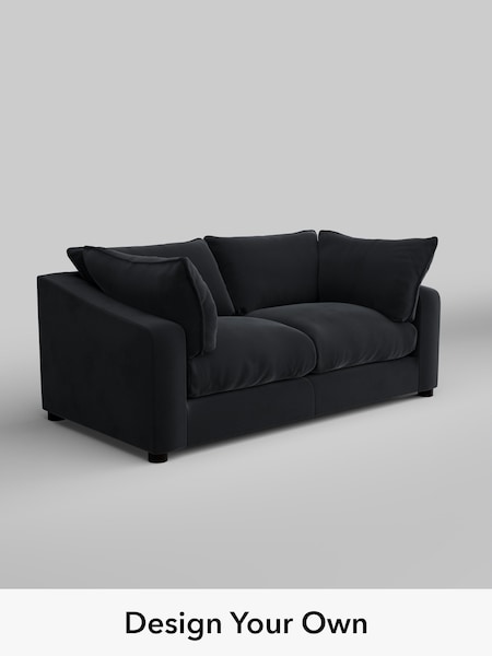 Plush Velvet Easy Clean/Charcoal Grey The Sumptuous Deep Relaxed Sit (W86100) | £1,525