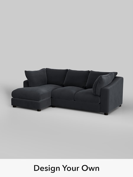 Plush Velvet Easy Clean/Charcoal Grey The Sumptuous Deep Relaxed Sit (W86100) | £2,150
