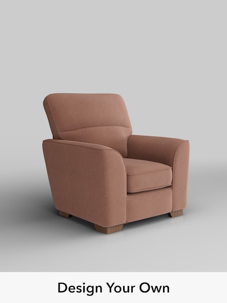 Relaxed Linen Look/Light Rust Brown Stamford Highback (W86122) | £725