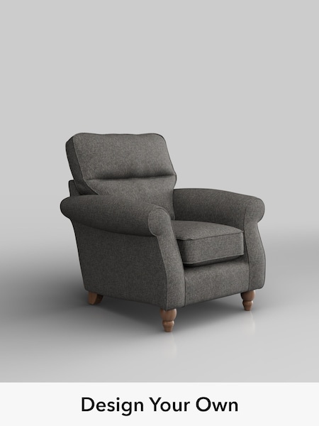 Tweedy Blend Easy Clean/Dark Grey Ashford Highback (W86156) | £750