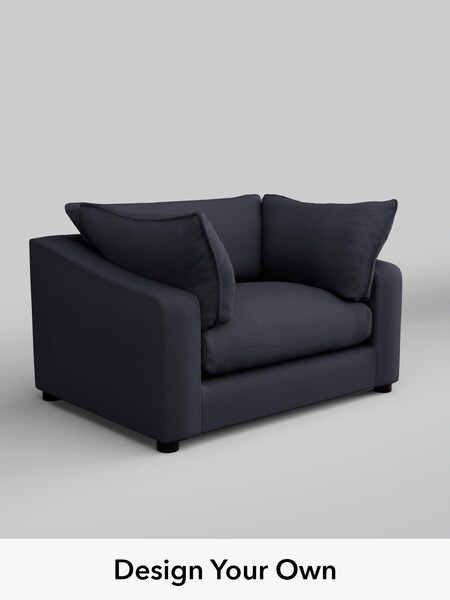 Tweedy Blend Easy Clean/Dark Slate Blue The Sumptuous Deep Relaxed Sit (W86162) | £1,225