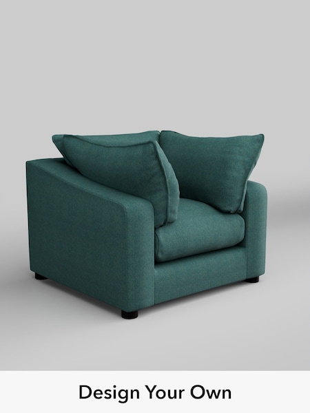 Tweedy Chenille/Dark Teal Green The Sumptuous Deep Relaxed Sit (W86203) | £1,125