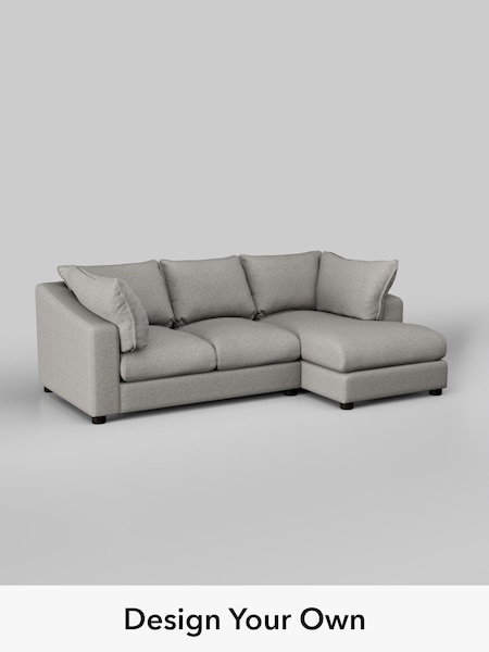 Woven Chenille Easy Clean/Light Grey The Sumptuous Deep Relaxed Sit (W86238) | £2,150