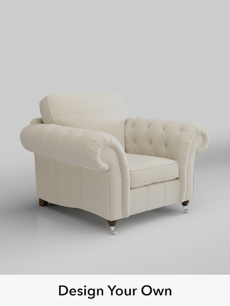 Turin Leather/Cream Gosford Leather Button Arm (W86267) | £2,075