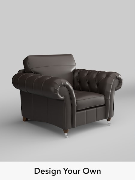 Columbia/Dark Brown Gosford Leather Button Arm (W86268) | £1,975