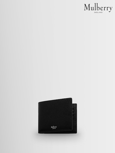Mulberry Black Heritage 8 Two Tone Card Wallet (W86362) | £245