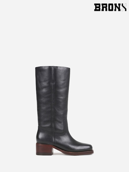 Bronx Black Kyley Leather Boots (W86406) | £190
