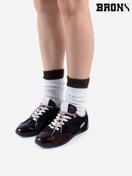 Bronx Brown Myraa Hair On Cow Sneakers (W86412) | £150