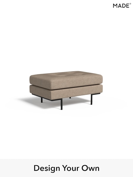 Soft Chenille Easy Clean/Taupe Natural Harlow By Made (W86562) | £375