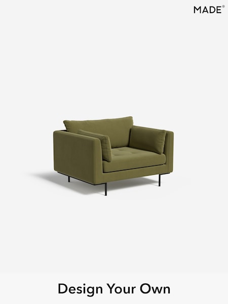 Matt Velvet Easy Clean/Fern Green Harlow By Made (W86568) | £775