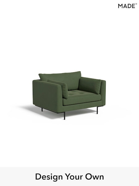 Matt Velvet Easy Clean/Grass Green Harlow By Made (W86569) | £775
