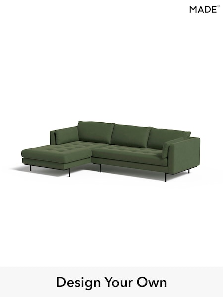 Matt Velvet Easy Clean/Grass Green Harlow By Made (W86569) | £1,750