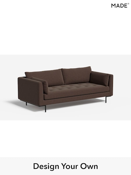 Soft Chenille Easy Clean/Mocha Natural Harlow By Made (W86574) | £1,175