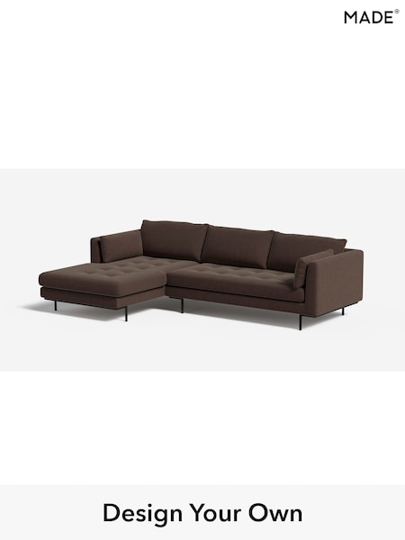 Soft Chenille Easy Clean/Mocha Natural Harlow By Made (W86574) | £1,850