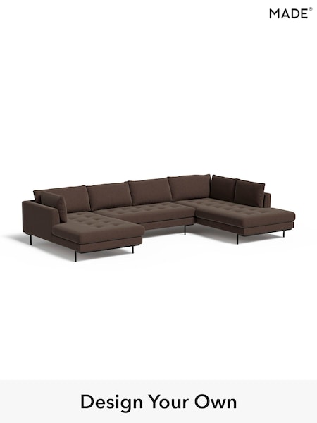 Soft Chenille Easy Clean/Mocha Natural Harlow By Made (W86574) | £2,650