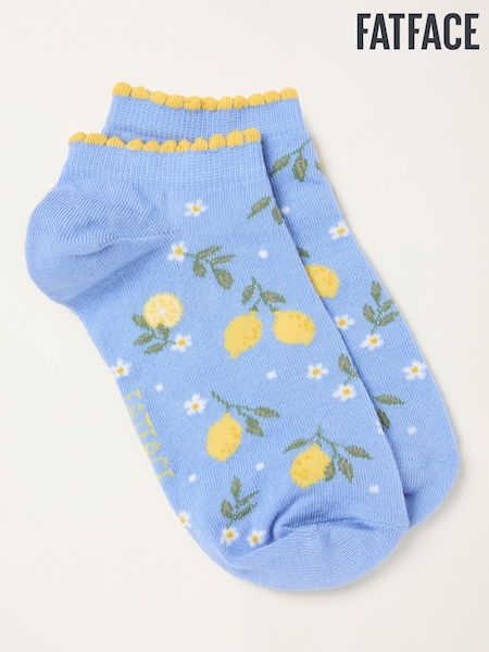 FatFace Blue Lemon Trainer Socks (W86600) | £7.50