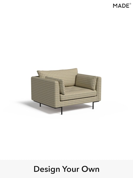 Declan Check/Natural and Black Harlow By Made (W86604) | £775