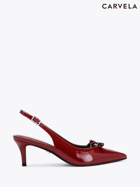 Carvela Red Positano Bow Sling Back Shoes (W86747) | £129