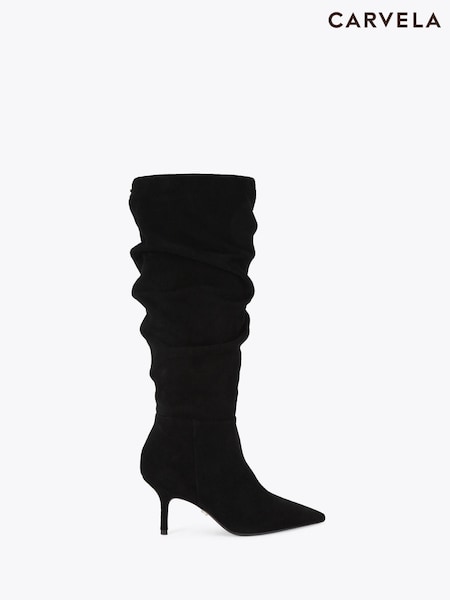 Carvela Spirit Slouch Black Boots (W86748) | £229