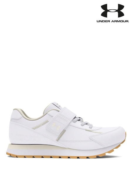 Under Armour White Kids Essential Trainers (W86756) | £33