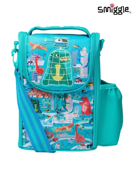 Smiggle Green Adventurous Junior ID Lunchbox With Strap (W86800) | £22