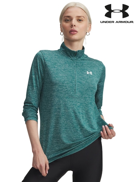 Under Armour Green Tech 1/2 Zip Twist  Sweat Top (W86867) | £40