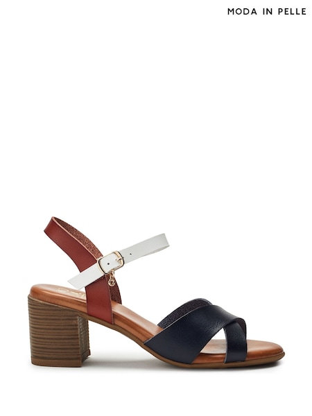 Moda in Pelle Novie Cross-Over Block Heel Sandals (W87027) | £59