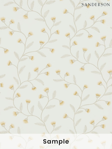 Sanderson Yellow Everly A4 Wallpaper Sample (W87221) | £1