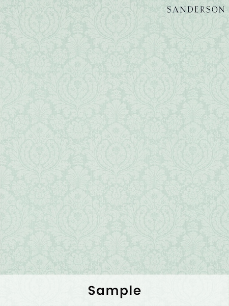 Sanderson Green Fabienne A4 Wallpaper Sample (W87226) | £1