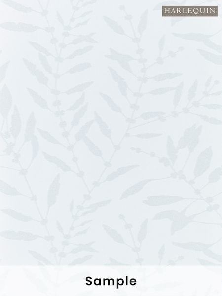 Harlequin White Chaconia Shimmer Wide Width Purity Edit A4 Wallpaper Sample (W87235) | £1