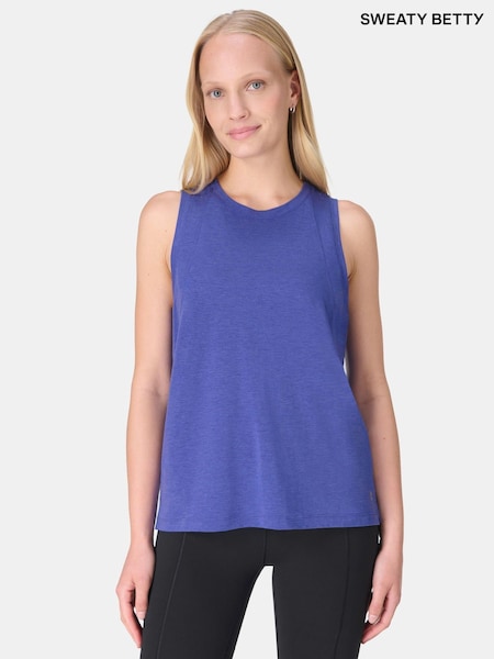 Sweaty Betty Blue Soft Flow Studio Vest (W87390) | £45
