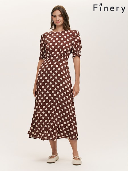Finery Brown Mela Dress (W87459) | £49