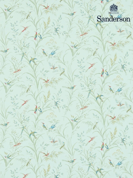 Sanderson Blue Tuileries Country Woodland Wallpaper 10M (W87559) | £98